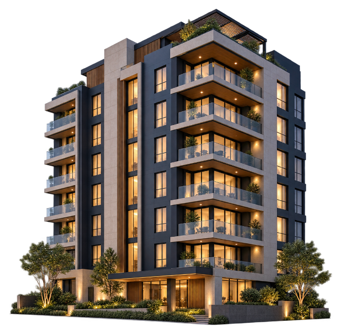Modern connected property building